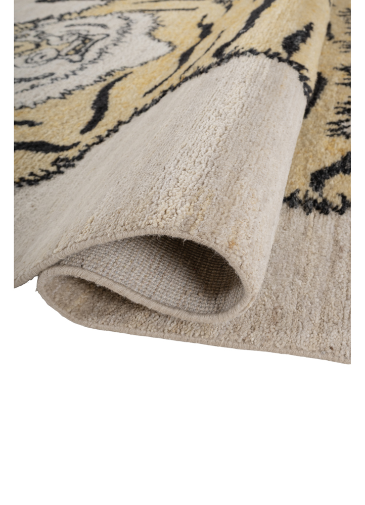 aprezo gold wool hand knotted Rug - FloorShot