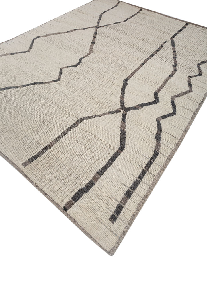 manifest ivory wool hand knotted Rug - FloorShot