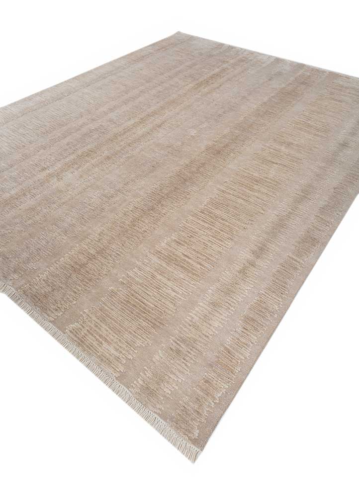 manifest ivory wool and silk hand knotted Rug - FloorShot