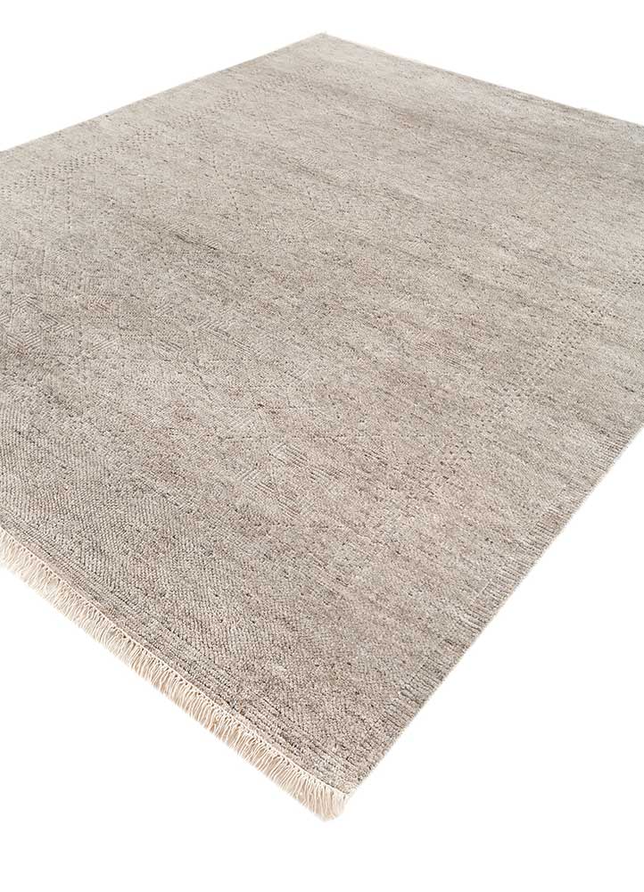 manifest beige and brown wool hand knotted Rug - FloorShot
