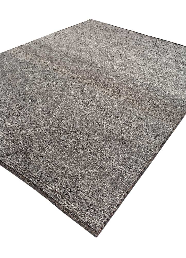 manifest blue wool hand knotted Rug - FloorShot