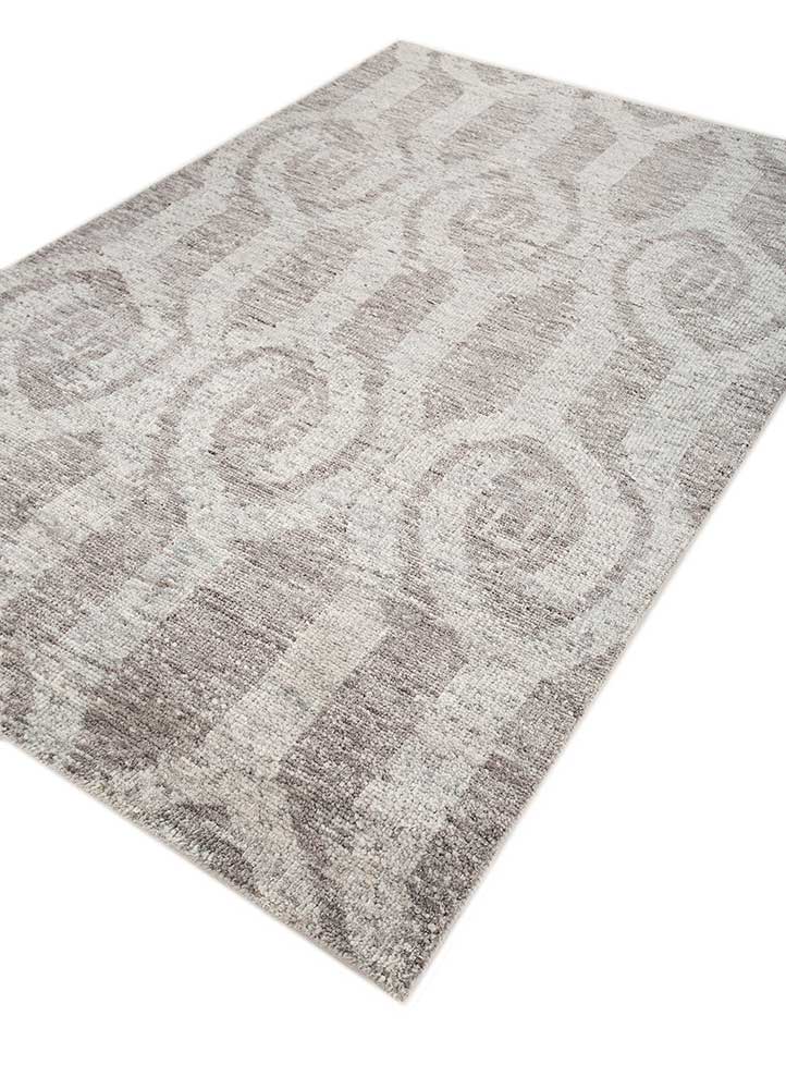 thyme red and orange wool hand knotted Rug - FloorShot