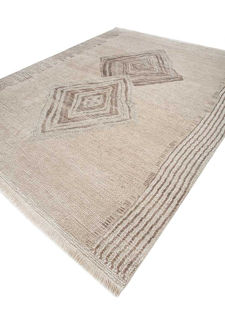 thyme ivory wool hand knotted Rug - FloorShot