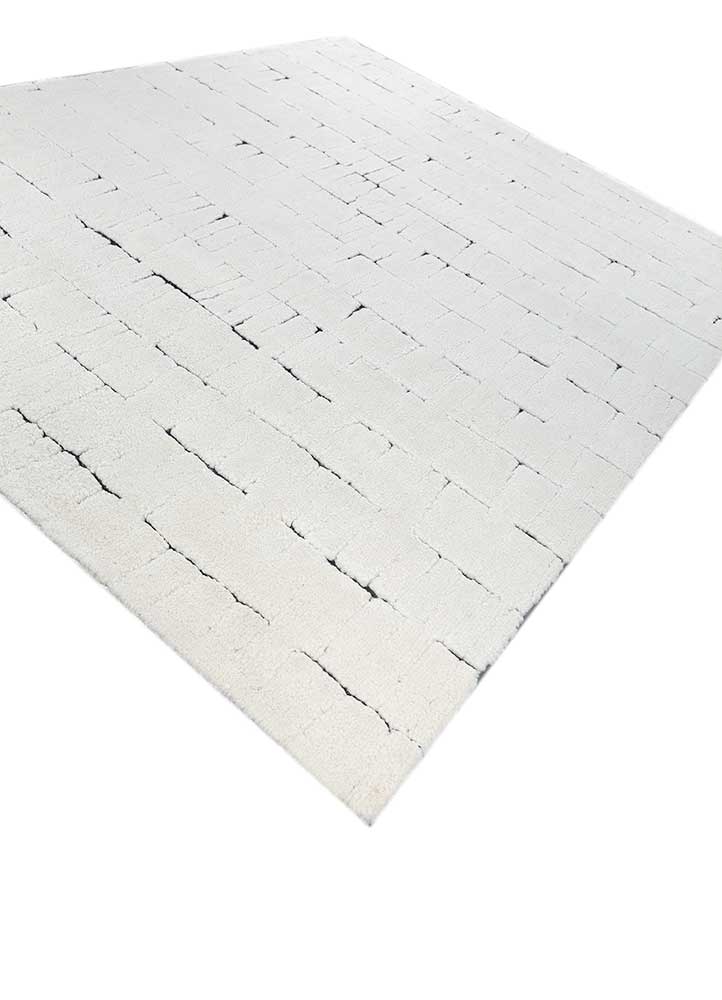 zuri ivory wool hand knotted Rug - FloorShot