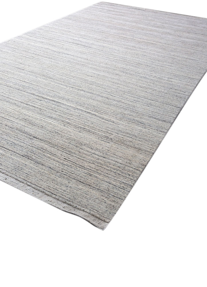 saga ivory wool hand loom Rug - FloorShot