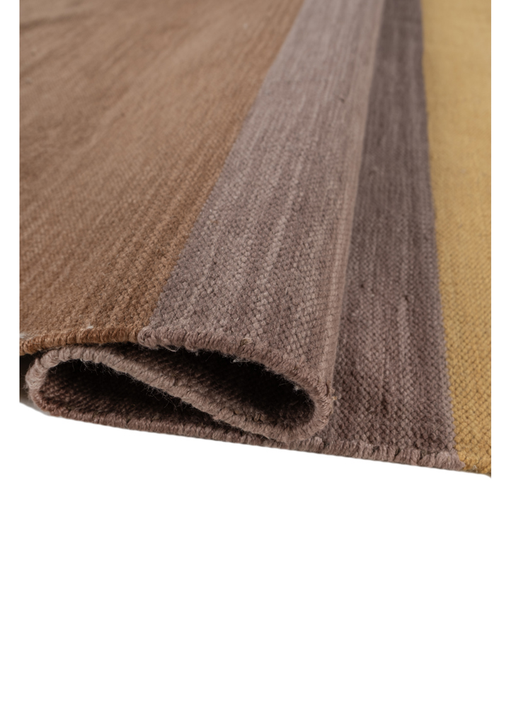 indusbar grey and black polyester flat weaves Rug - FloorShot