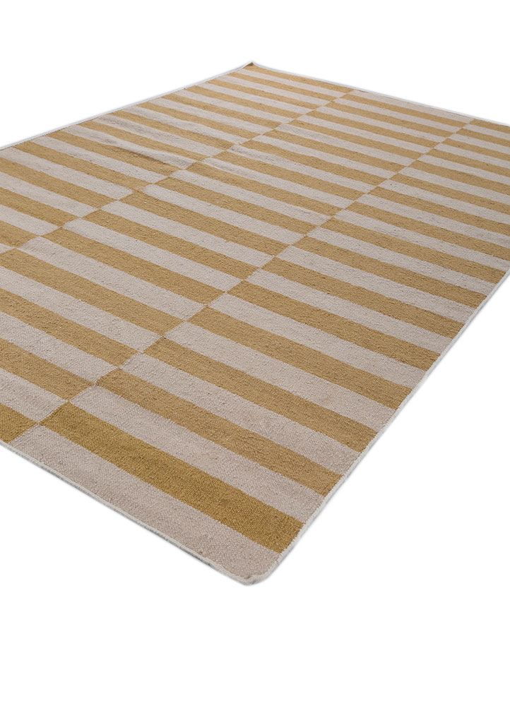 alhambra gold wool flat weaves Rug - FloorShot