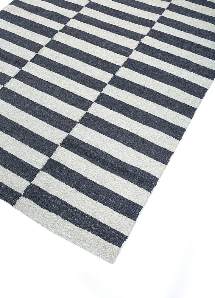 indusbar ivory wool flat weaves Rug - FloorShot