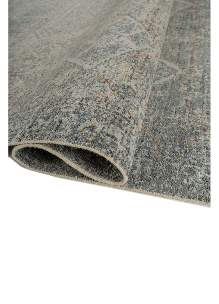 viscaya ivory wool hand knotted Rug - FloorShot