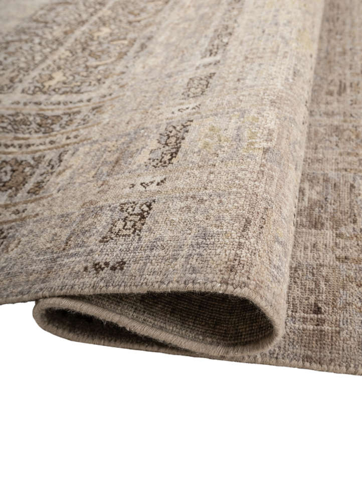 viscaya blue afghan wool hand knotted Rug - FloorShot