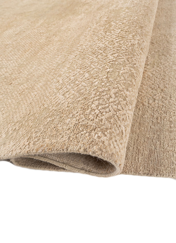 manifest ivory wool and silk hand knotted Rug - FloorShot