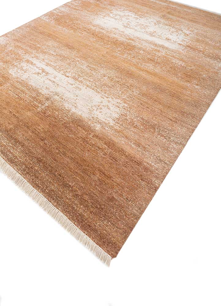 entropy ivory afghan wool hand knotted Rug - FloorShot