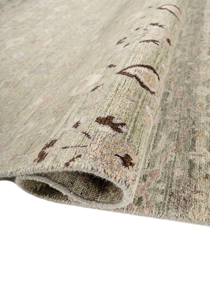 viscaya blue wool hand knotted Rug - FloorShot