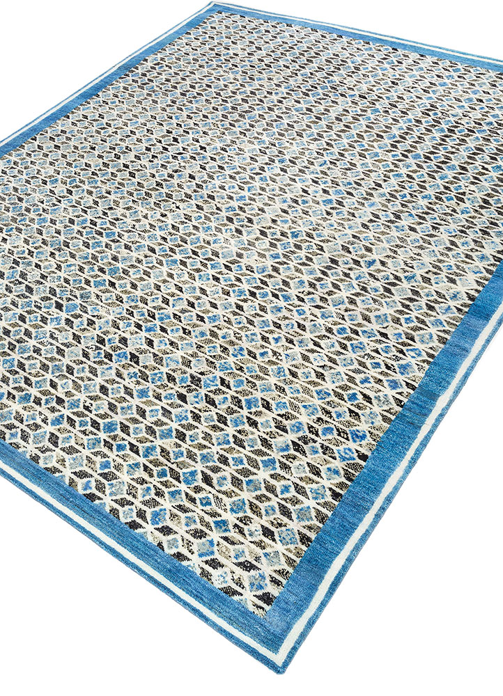 far pavilions ivory wool hand knotted Rug - FloorShot