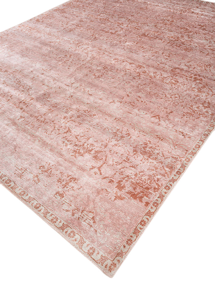 far east ivory bamboo silk hand knotted Rug - FloorShot