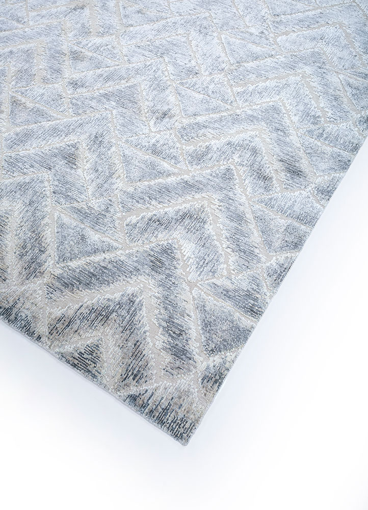 azalea ivory afghan wool and silk hand knotted Rug - FloorShot