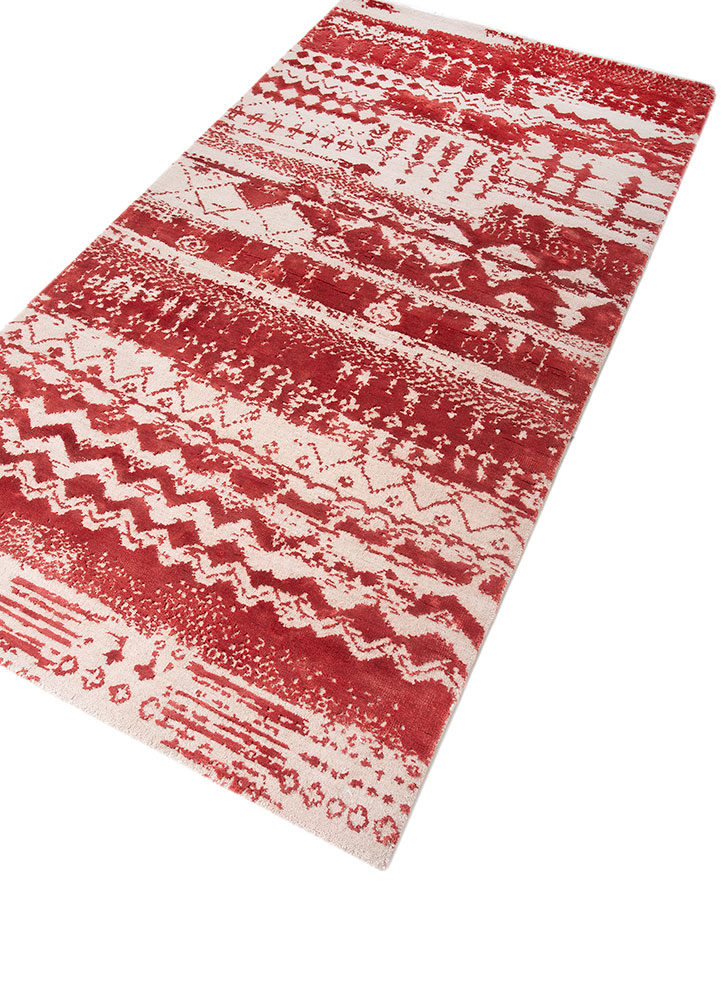 project error by kavi ivory wool and bamboo silk hand knotted Rug - FloorShot