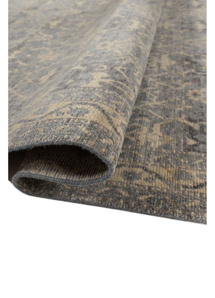 erbe blue wool hand knotted Rug - FloorShot