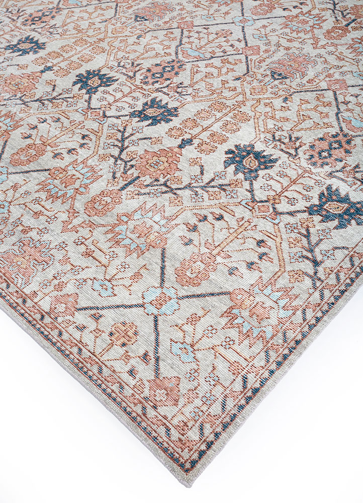 erbe ivory wool hand knotted Rug - FloorShot