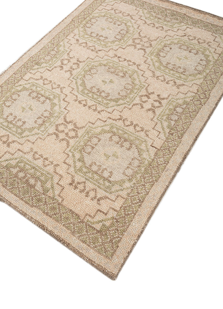 erbe red and orange wool hand knotted Rug - FloorShot