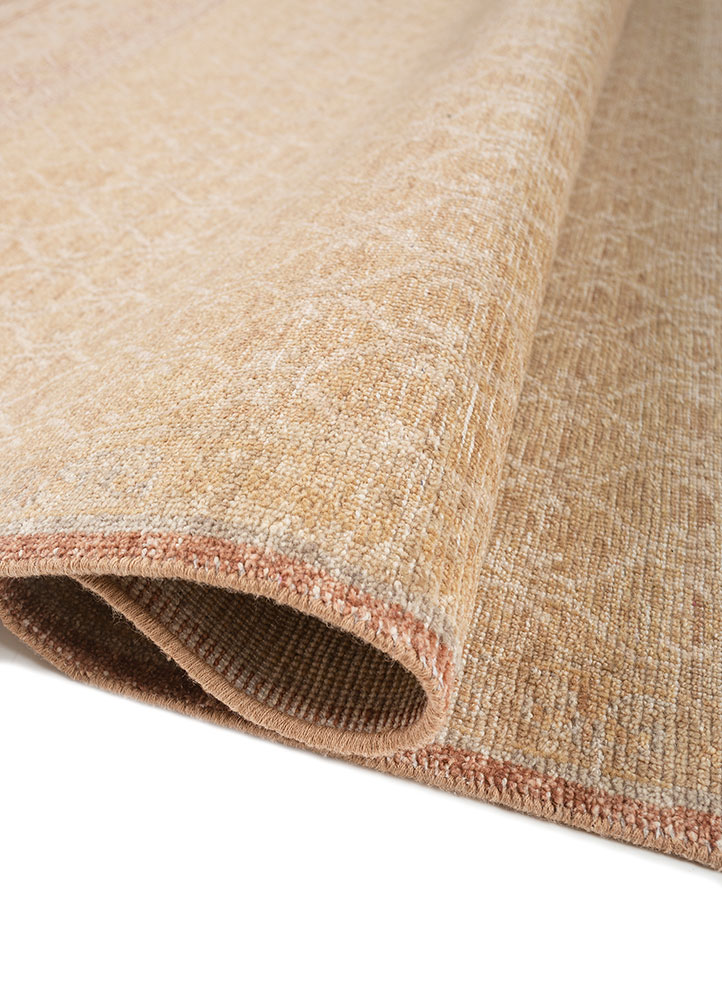 erbe red and orange wool hand knotted Rug - FloorShot
