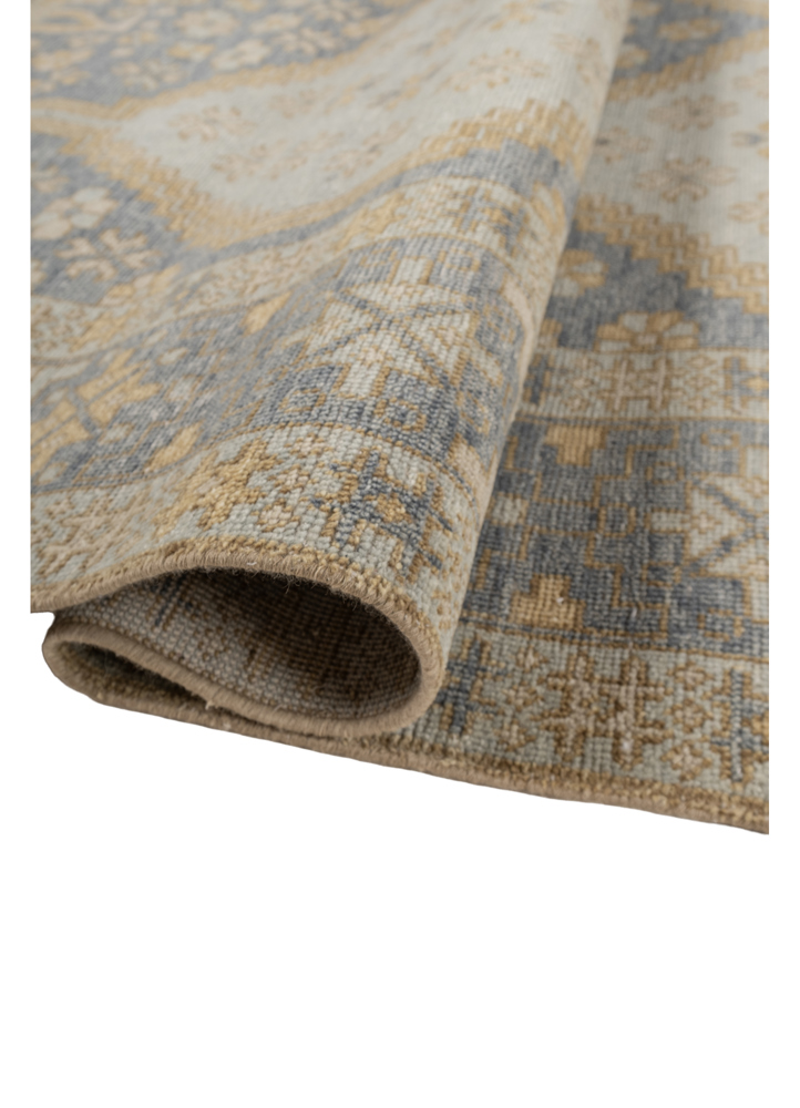 erbe blue wool hand knotted Rug - FloorShot