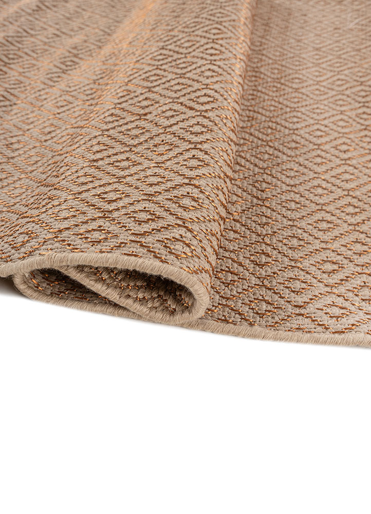 basis red and orange acrylic flat weaves Rug - FloorShot