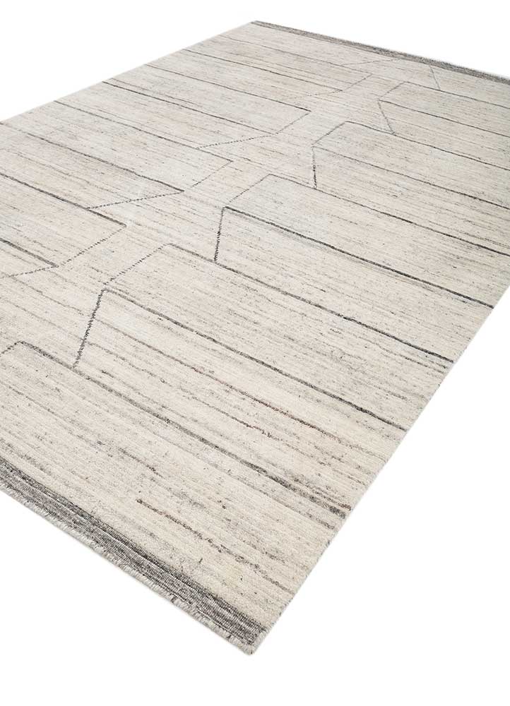 saga ivory polyester hand loom Rug - FloorShot