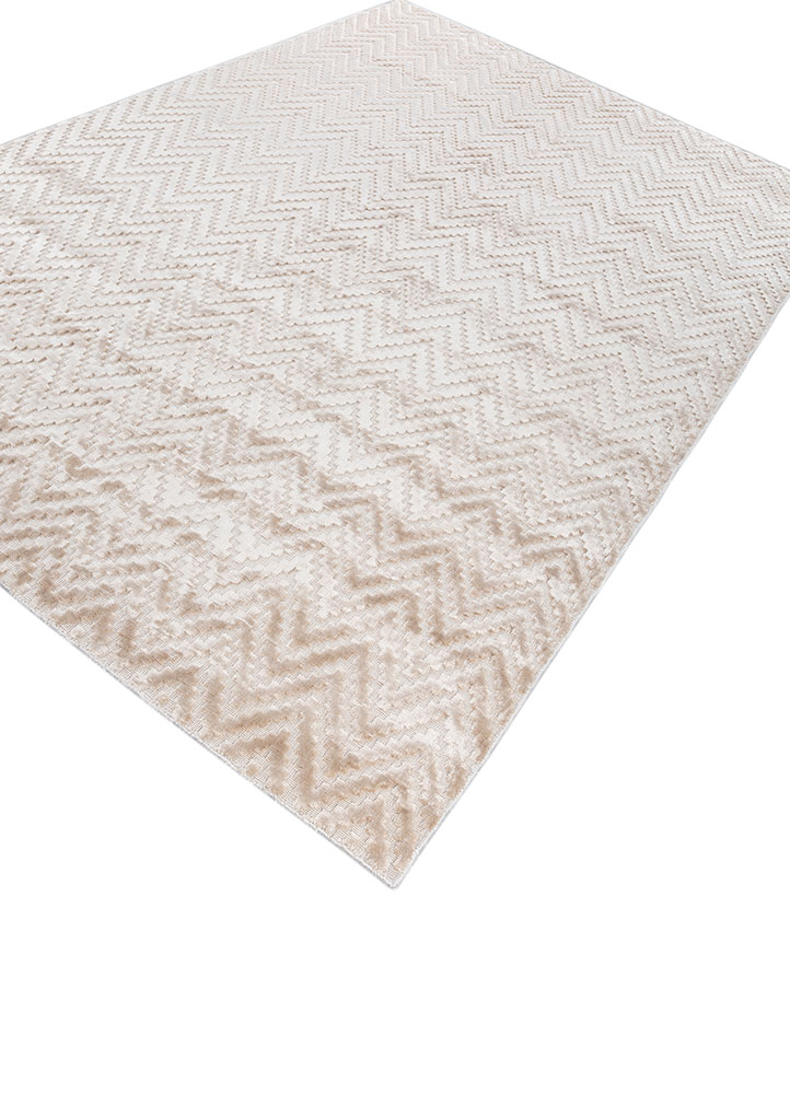 basis ivory viscose hand loom Rug - FloorShot
