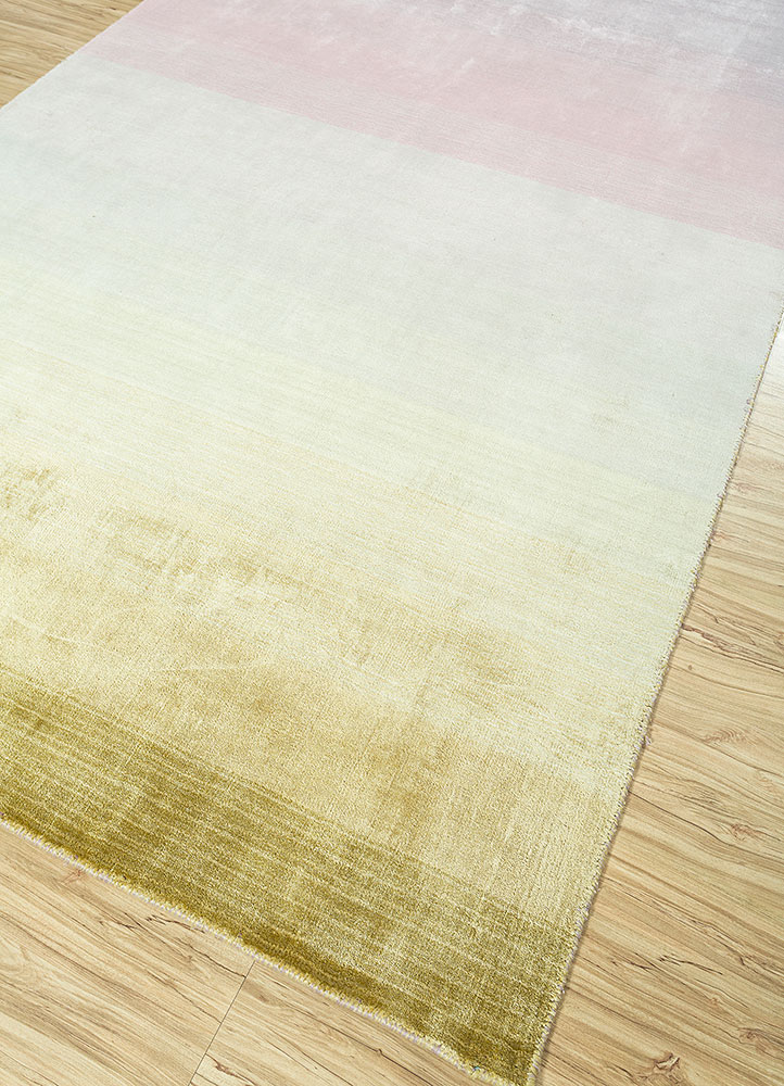 basis pink and purple viscose hand loom Rug - FloorShot