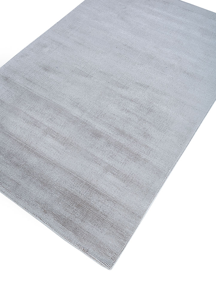 basis grey and black viscose hand loom Rug - FloorShot