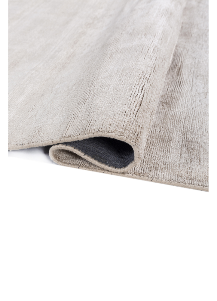basis beige and brown viscose hand loom Rug - FloorShot