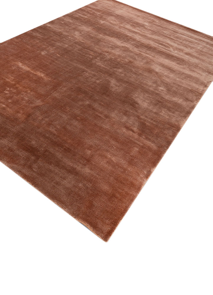 basis red and orange viscose hand loom Rug - FloorShot