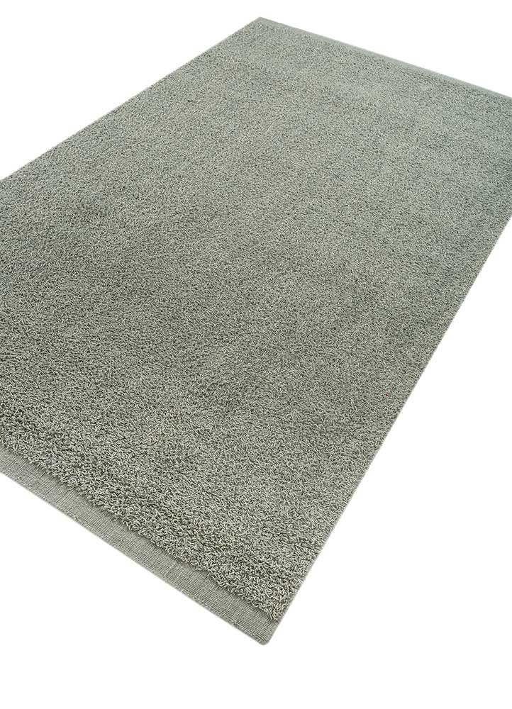 saga blue wool hand loom Rug - FloorShot