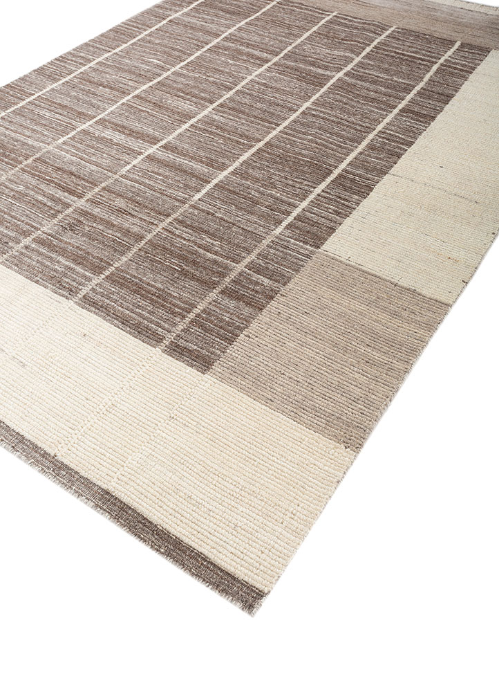 tesoro grey and black wool hand loom Rug - FloorShot