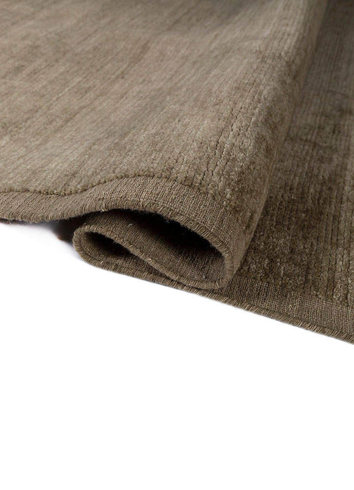 basis beige and brown wool hand loom Rug - FloorShot