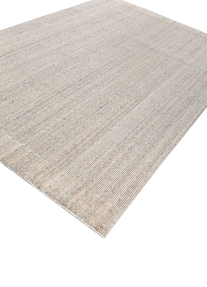 saga ivory wool hand loom Rug - FloorShot