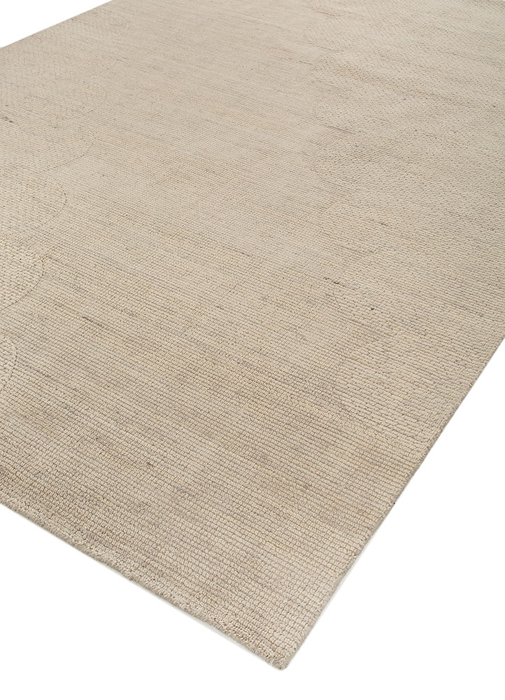 saga green wool hand loom Rug - FloorShot