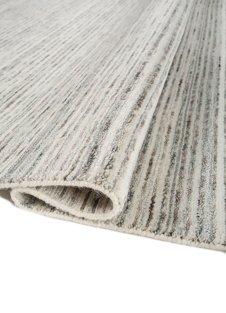 saga blue wool hand loom Rug - FloorShot