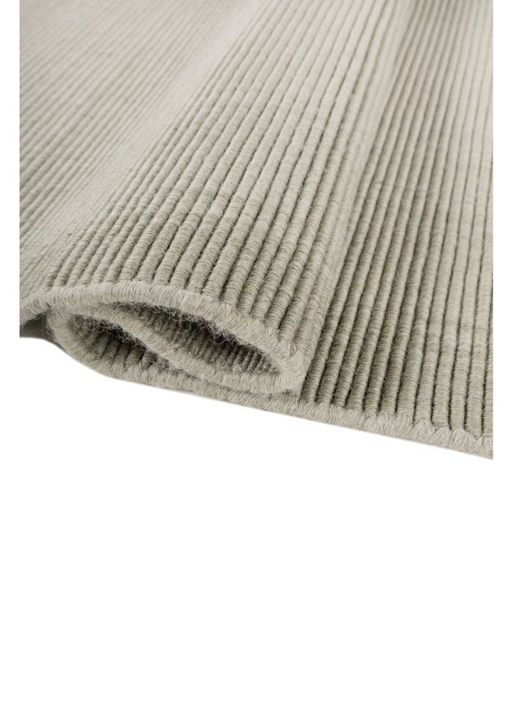 jean blue wool hand loom Rug - FloorShot