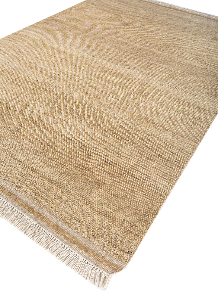 manifest gold afghan wool hand knotted Rug - FloorShot