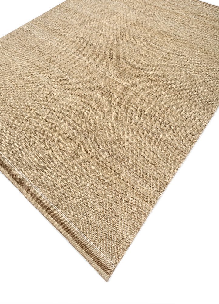 manifest gold afghan wool hand knotted Rug - FloorShot