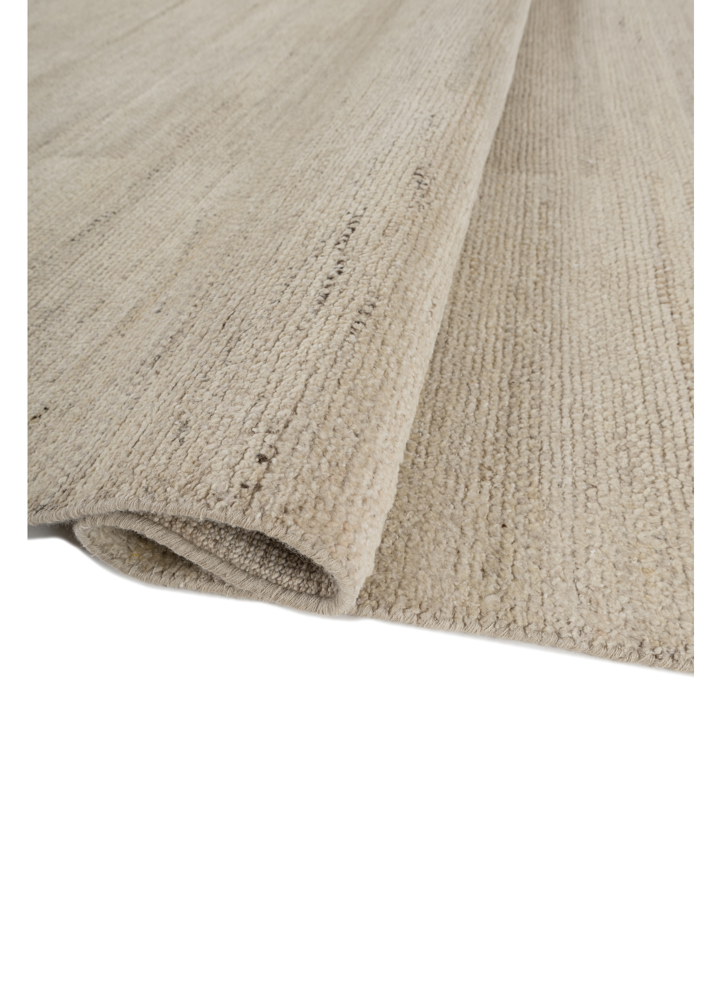 manifest beige and brown afghan wool hand knotted Rug - FloorShot