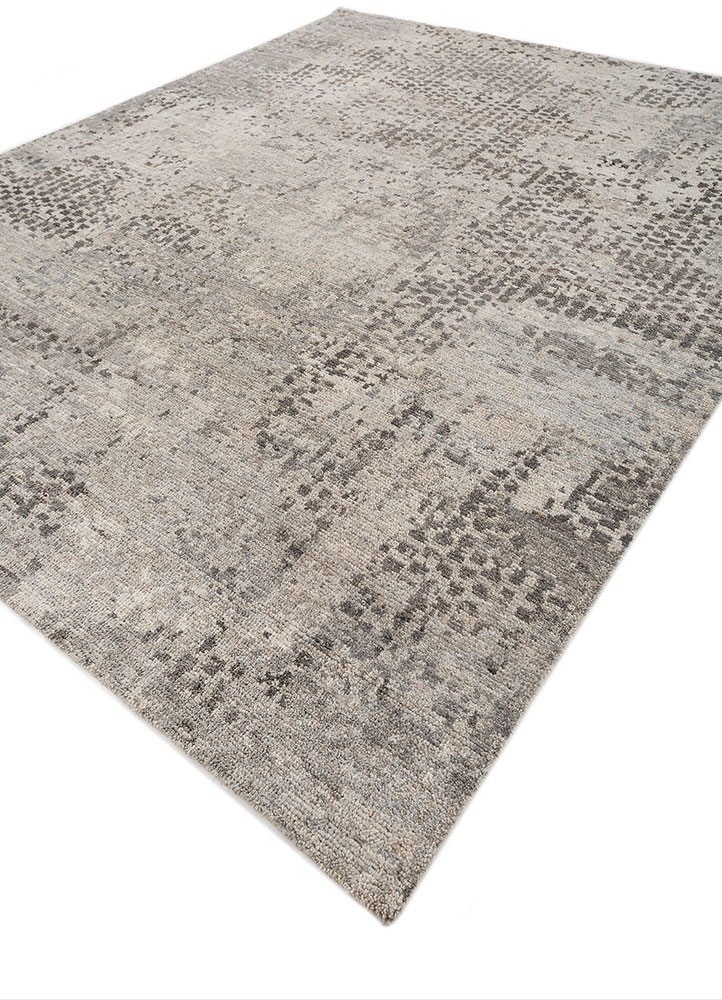 uvenuti blue afghan wool hand knotted Rug - FloorShot