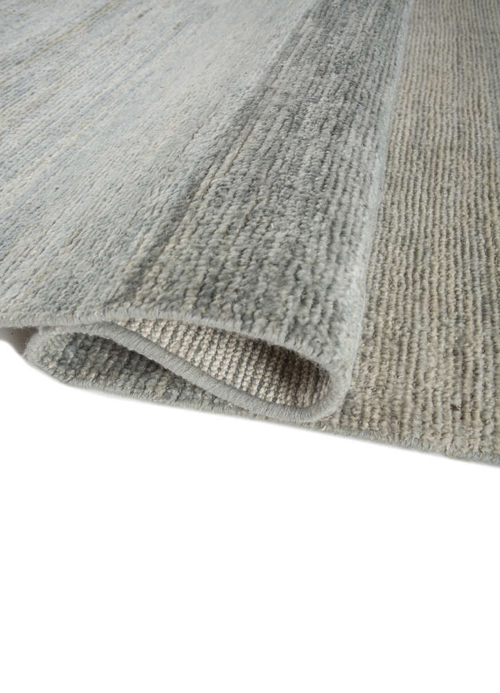 blythe blue wool hand knotted Rug - FloorShot