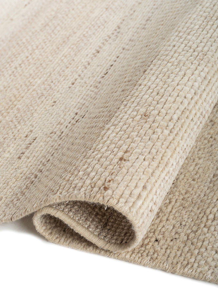 aprezo beige and brown afghan wool hand knotted Rug - FloorShot