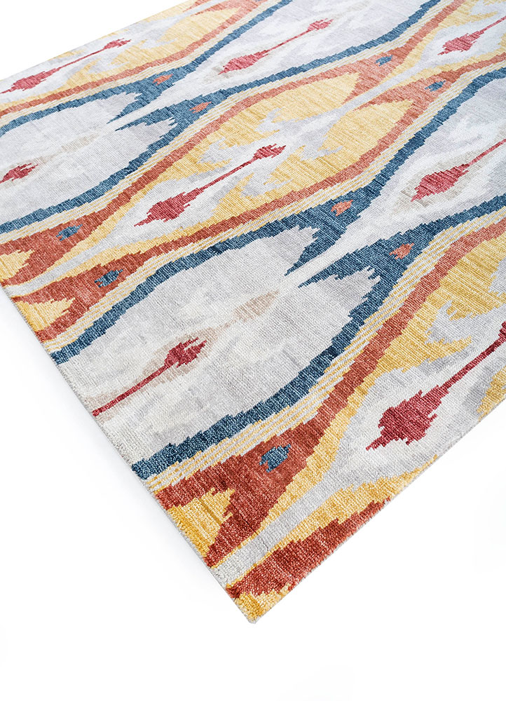 savana ivory wool hand knotted Rug - FloorShot