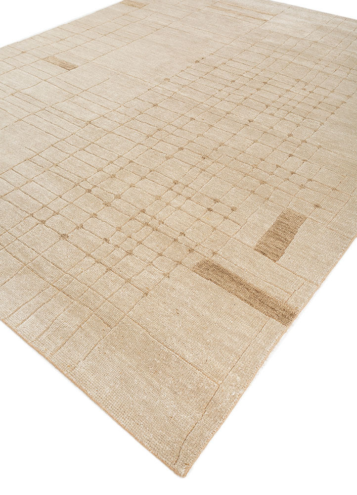 thyme ivory wool hand knotted Rug - FloorShot