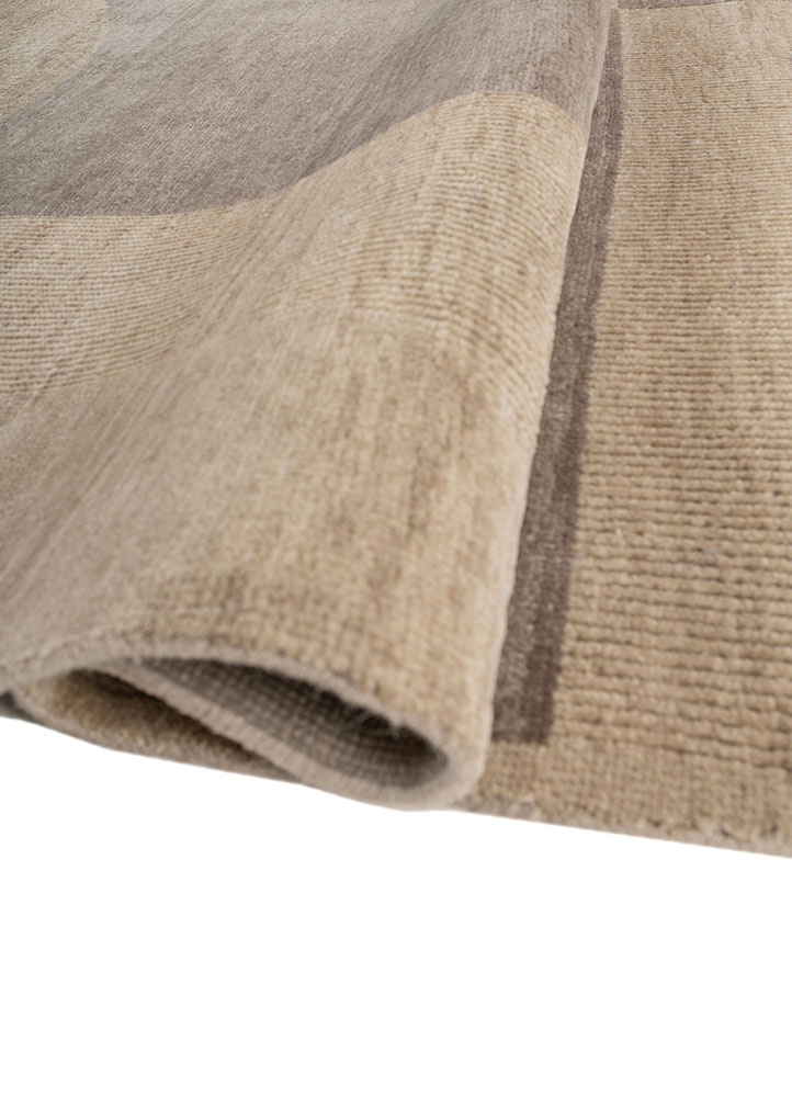 blythe ivory wool hand knotted Rug - FloorShot