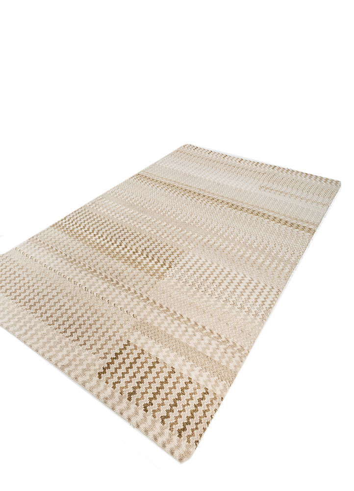 savana ivory wool hand knotted Rug - FloorShot